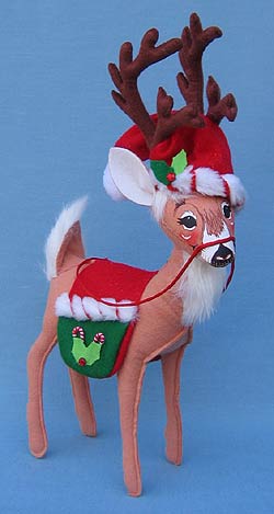 Annalee 12" Peppermint Twist Reindeer - Mint - 450608