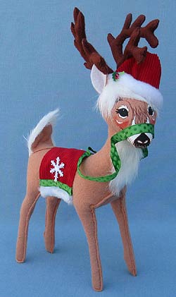 Annalee 12" Corduroy Reindeer - Mint - 450611