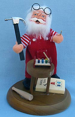 Annalee 5" Workshop Santa - Near Mint - 451202a