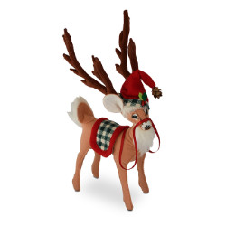 Annalee 8" Northwoods Christmas Deer 2018 - Mint - 460318