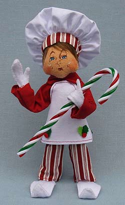 Annalee 9" Candy Cane Chef Elf 2016 - Mint - 500016