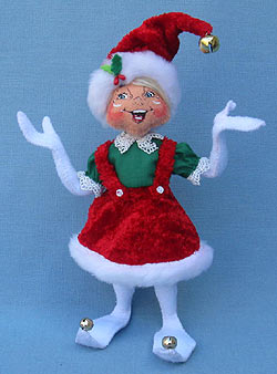 Annalee 9" Cozy Christmas Girl Elf - Mint - 500412