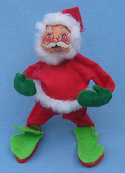 Annalee 7" Santa with Fur Trim - Near Mint - 500582