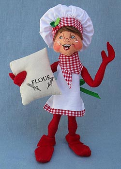 Annalee 9" Chef Elf with Bag of Flour 2013 - Mint - 500813