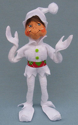 Annalee 11" White Cheery Elf 2014 - Mint - 500914