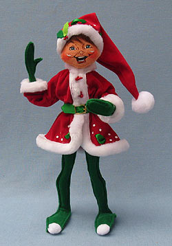 Annalee 14" Holly Berry Elf - Mint - 502009