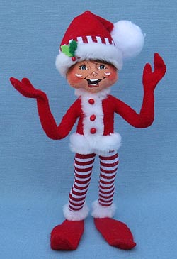 Annalee 9" Red Shimmermint Elf - Mint - 502011