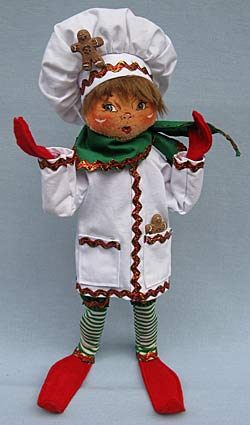 Annalee 14" Gingerbread Chef Elf - Near Mint - 2008 - 502808ooh