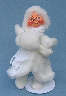 Annalee 7" Mrs Santa White Christmas - Mint - 505300