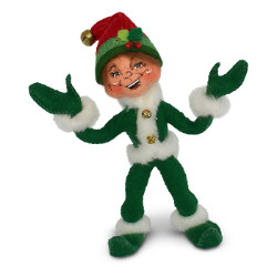 Annalee 5" Jinglebell Elf - Green - 2018 - Mint - 510318