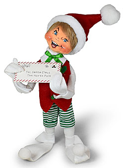 Annalee 12" Letter to Santa Elf 2022 - Mint - 510922