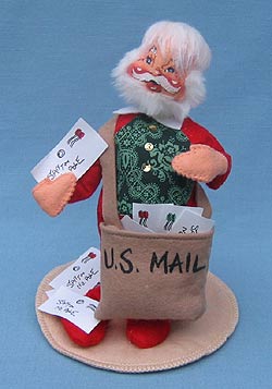 Annalee 7" Santa with Mailbag and Letters - Mint / Near Mint - 523491