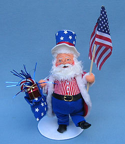 Annalee 9" Patriotic Santa - Mint - 525603