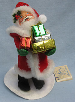 Annalee 7" Santa Shopping Holding Gifts - Excellent - 536096a