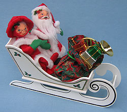 Annalee 7" Sleigh Ride Santa Couple - Mint - 536496