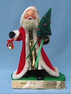 Annalee 10" St Nicholas with Brass Plaque - Mint - 541088