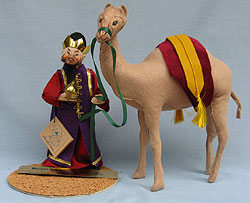 Annalee 10" Nativity Wiseman and 12" Camel - Plaque signed Annalee - Mint - 542891