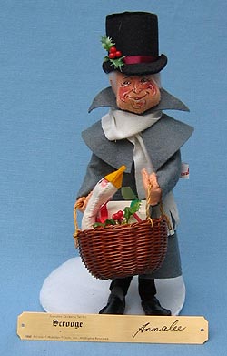 Annalee 10" Dickens Scrooge with Plaque - Mint / Near Mint - 546088