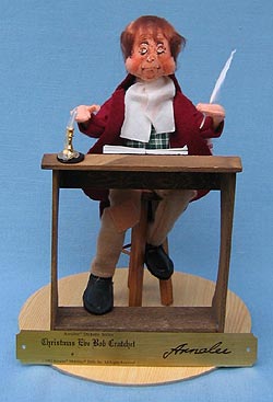 Annalee 10" Dickens Christmas Eve Bob Cratchet at Desk - Mint / Near Mint - 547092