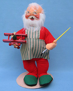 Annalee 12" Workshop Santa with Airplane - Mint - 548197