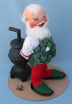 Annalee 12" Santa with Pot Belly Stove - 1991 - Mint / Near Mint - 548591