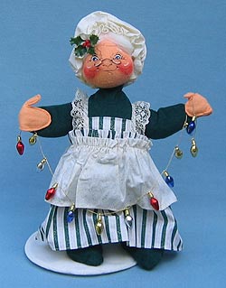 Annalee 12" Trim-A-Tree Mrs Claus with Lights - Mint - 549199