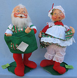 Annalee 18" Mr & Mrs Santa Cardholder - Mint / Near Mint - 5510-5550-85