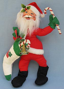 Annalee 18" Santa with Stocking - Excellent - 563089a