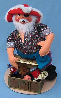 Annalee 18" Santa's Pirate Treasure - Excellent - Signed - 563398s