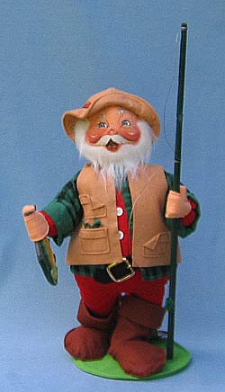 Annalee 18" Catch of the Day Fishing Santa - Mint - 563597