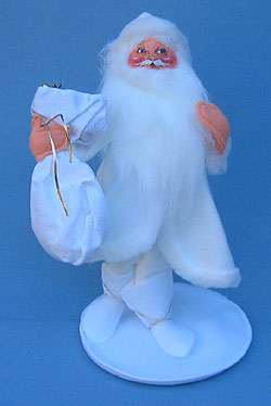 Annalee 13" White Christmas Santa - Mint - 580100