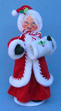 Annalee 13" Peppermint Mrs Santa - Mint - 591607