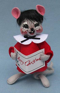 Annalee 6" Red Choir Mouse - Mint - 602010