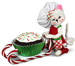 Annalee 5" Cupcake Chef Mouse 2024 - Mint - 610324