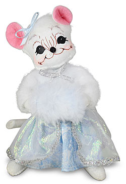 Annalee 6" Frosty Girl Mouse 2024 - Mint - 611324