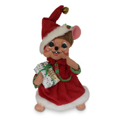 Annalee 8" Jinglebell Girl Mouse 2018 - Mint - 611518