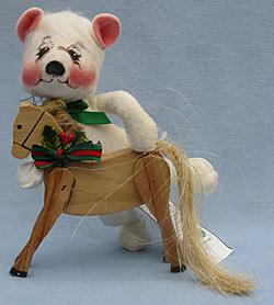 Annalee 8" Horsing Around Bear - Near Mint - 630400a