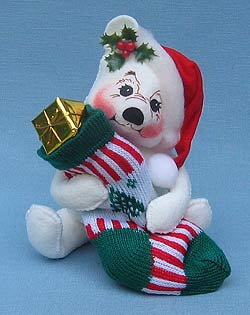 Annalee 8" Christmas Morning Bear - Mint - 630800