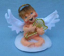 Annalee 6" Musical Angel with Harp - Mint - 650210