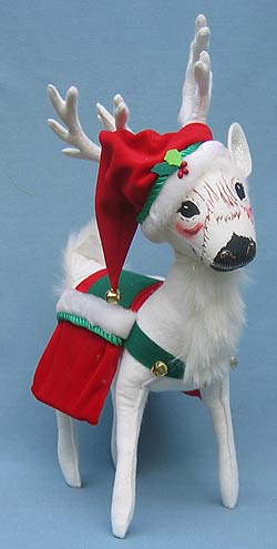 Annalee 16" White Jinglebell Reindeer - Mint - 658206