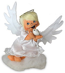 Annalee 6" Angel Holding Dove 2020 - Mint - 660020