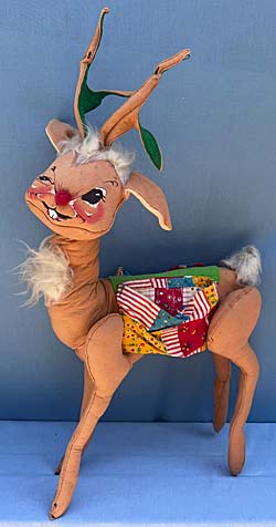 Annalee 36" Reindeer Winking & Red Nose - Very Good - 670070