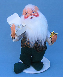 Annalee 12" Wrapping Gold Santa - Mint - 683300