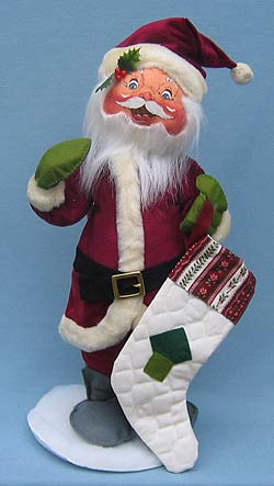 Annalee 18" Victorian Santa with Stocking - Mint / Near Mint - 686087