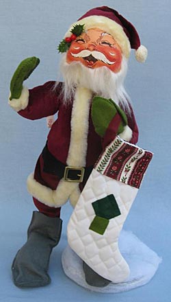 Annalee 18" Victorian Santa with Stocking - Mint / Near Mint - 686087xo