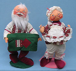 Annalee 18" Mr & Mrs Victorian Santa Cardholders - Mint - 6862-6864-87