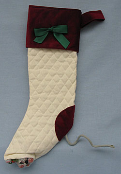 Annalee 22" Quilted Victorian Stocking - Mint - 688086def