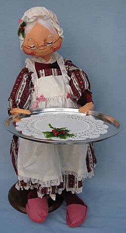 Annalee 30" Victorian Mrs Santa with Tray - Mint - 689688xx