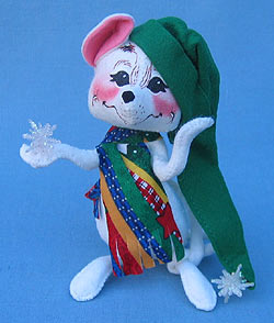 Annalee 7" Winter Flurries Mouse - Mint - 690400