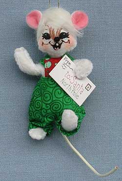 Annalee 3" Mouse with Letter Ornament 2017 - Mint - 700017